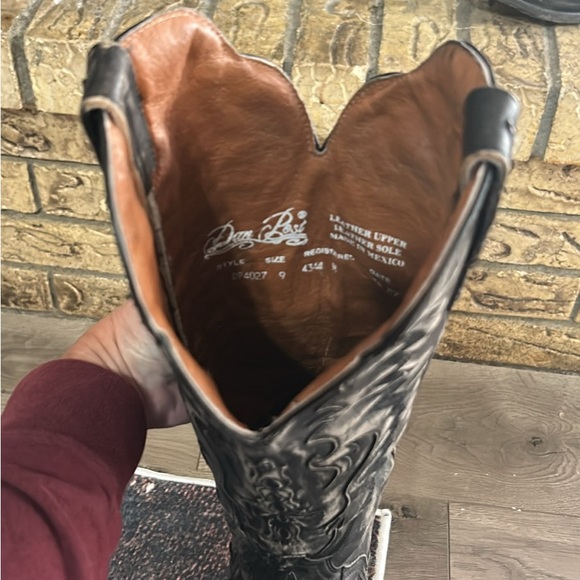 Dan Post Hallie Black Leather women’s Western Boots size 9 - Picture 4 of 10